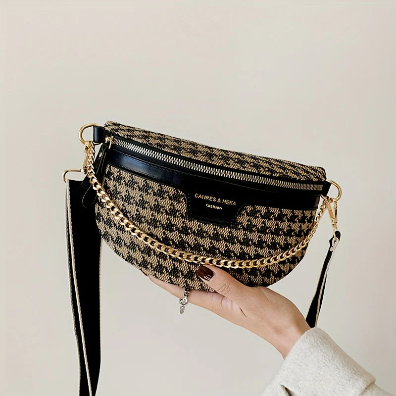 Riñonera con cadena Jacquard Muse