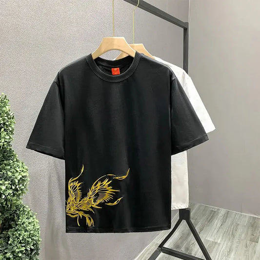 Camiseta bordada con fénix