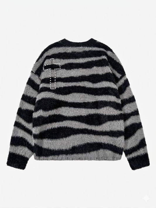 Nico-Jersey Oversize de Rayas Retro